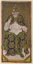Il Papa, facsimile di una carta dei tarocchi dal mazzo 